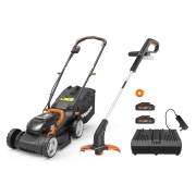ΧΛΟΟΚΟΠΤΙΚΟ ΜΠΑΤΑΡΙΑΣ WORX ΣΕΤ WG779E.2 ME ΘΑΜΝΟΚΟΠΤΙΚΟ WG157E.9 (ΜΕ 2 ΜΠΑΤΑΡΙΕΣ ΚΑΙ ΦΟΡΤΙΣΤΗ)