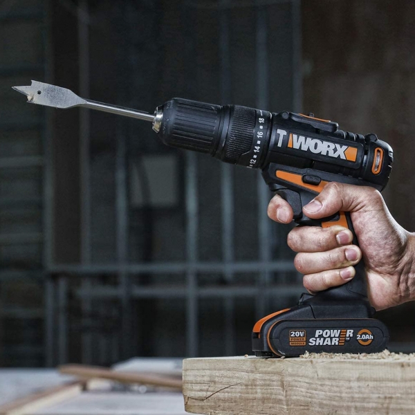 CORDLESS HAMMER DRILL WORX WX371.10 SET