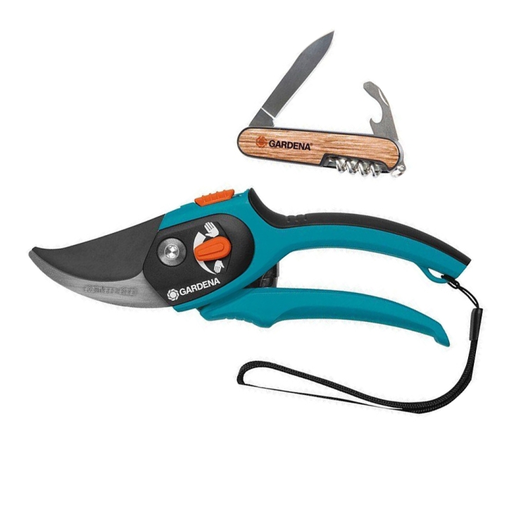 ΚΛΑΔΕΥΤΗΡΙ ΧΕΙΡΟΣ BYPASS COMFORT ΡΥΘΜΙΖΟΜΕΝΟ ΓΙΑ ΚΛΑΔΙΑ ΕΩΣ 22MM GARDENA ΣΕΤ ΜΕ ΔΩΡΟ ΣΟΥΓΙΑ 8790-29
